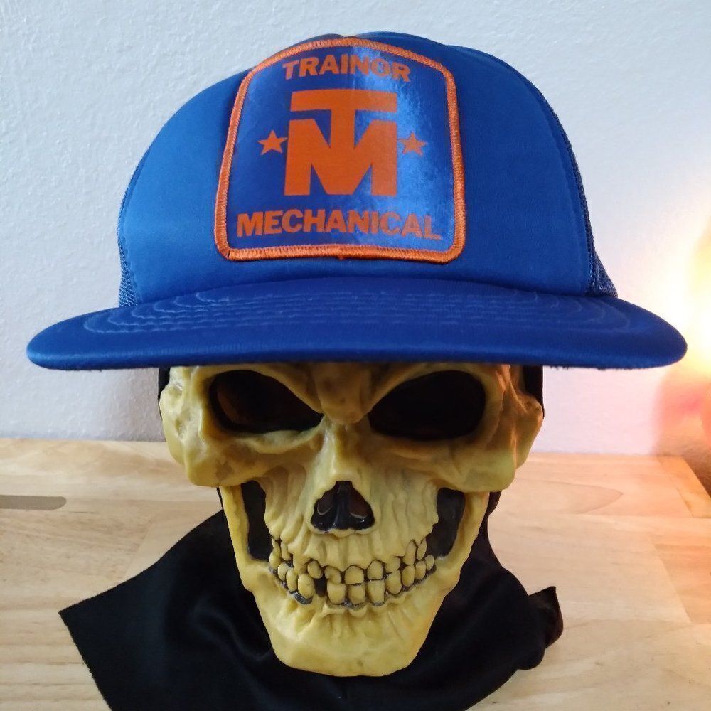 Vintage Trainor Mechanical Patch Snap Back Trucker Hat